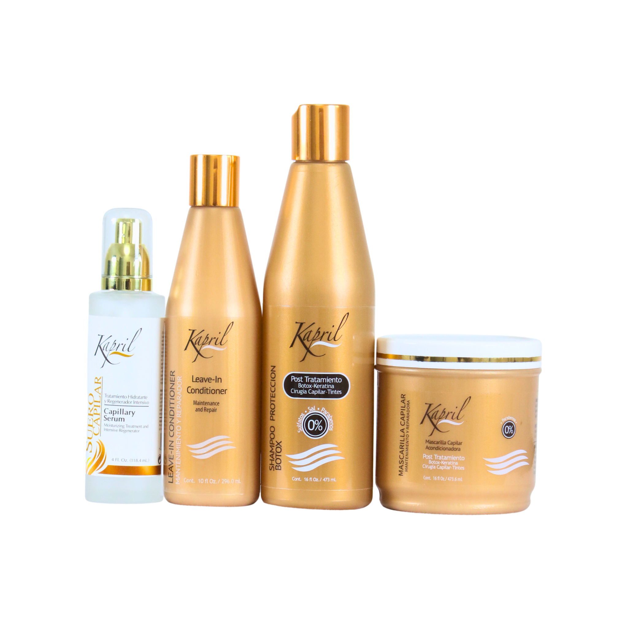 Kit Botox Capilar Kapril | Mantenimiento y Reparación en 4 Pasos